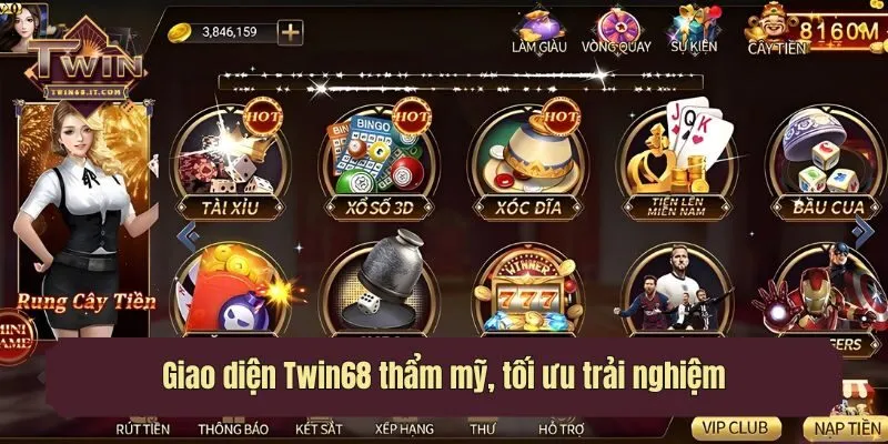 Giao diện Twin68 thẩm mỹ, tối ưu trải nghiệm
